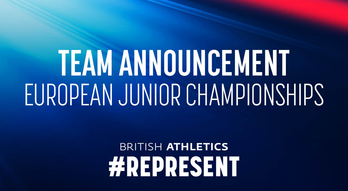 Final athletes selected for European Juniors