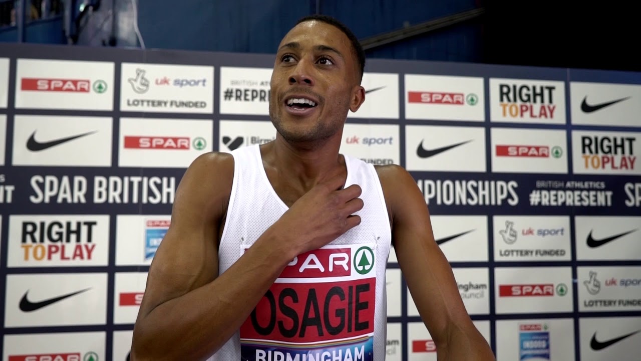 Andrew Osagie 800m Heat SPAR British Athletics Indoor Championships