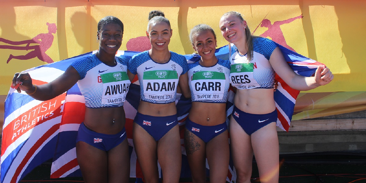 GREAT BRITAIN ADD TO WORLD JUNIORS MEDAL TALLY WITH WOMEN'S 4X100M BRONZE