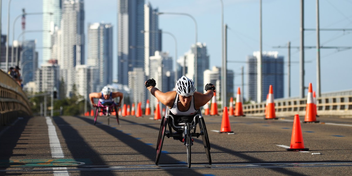 QUICK MARATHON TIMES FOR WHEELCHAIR RACERS OUT IN DUBAI