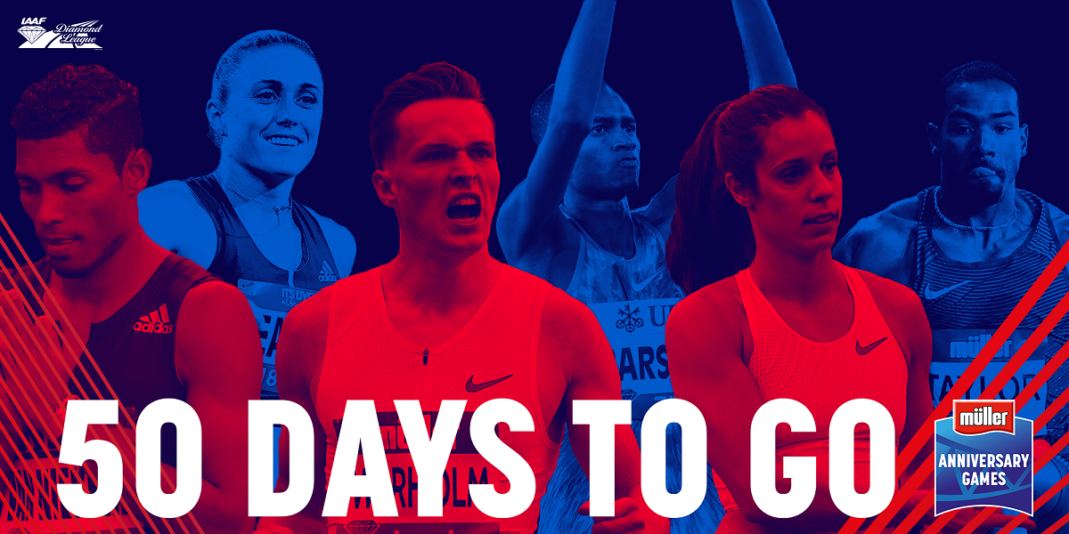 SIX WORLD CHAMPIONS ANNOUNCED BY BRITISH ATHLETICS LEGENDS FOR MÜLLER ANNIVERSARY GAMES