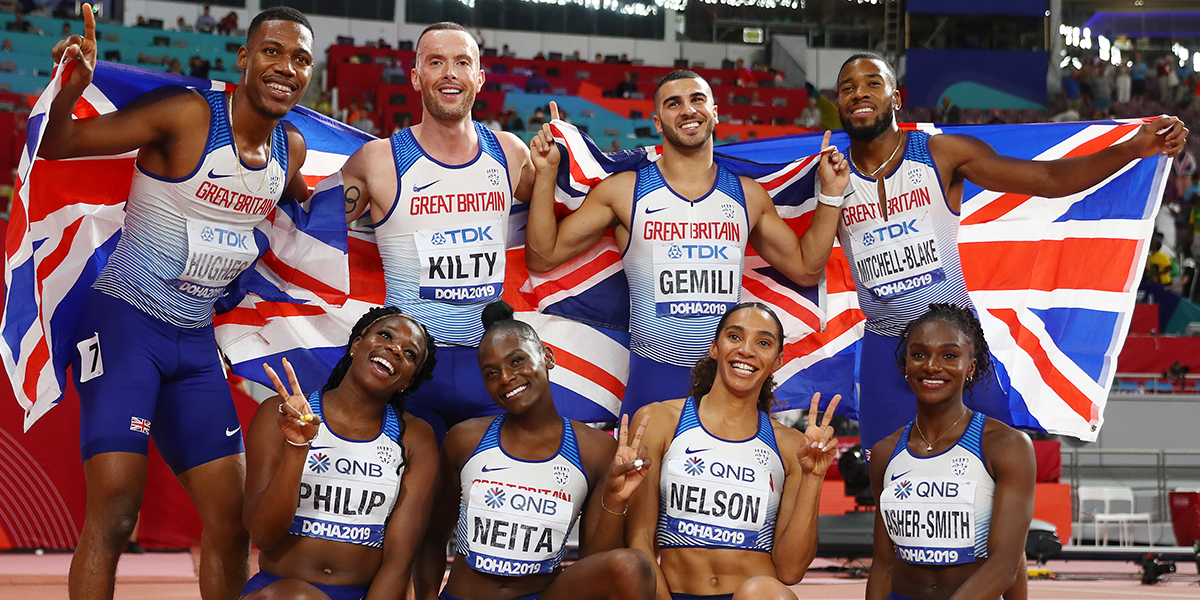 ASHER-SMITH HISTORY AS GB & NI SPRINT RELAY TEAMS WIN SILVER ON PENULTIMATE DAY IN DOHA