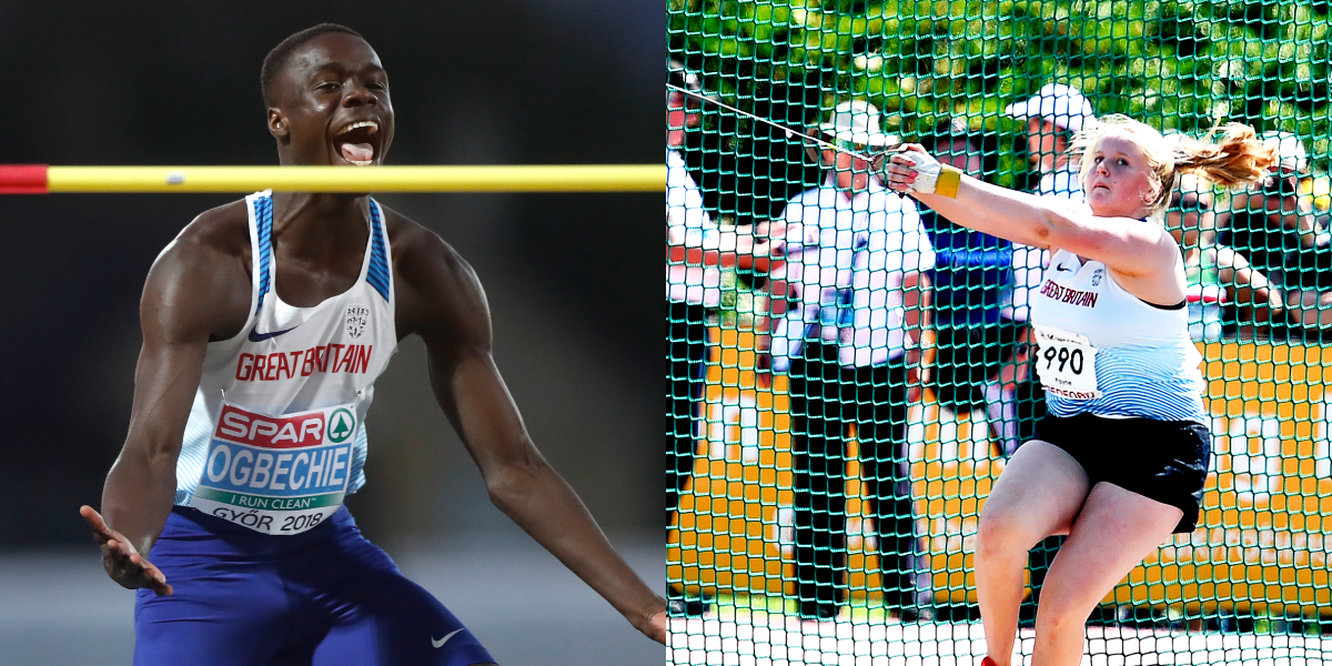 OGBECHIE AND PAYNE TO CO-CAPTAIN THE BRITISH TEAM AT THE EUROPEAN ATHLETICS U20 CHAMPIONSH
