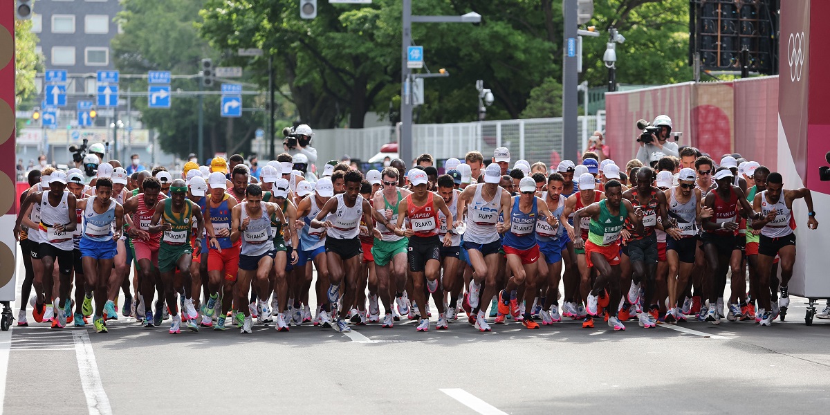 THOMPSON IS THE TOP BRIT IN THE MEN'S MARATHON 