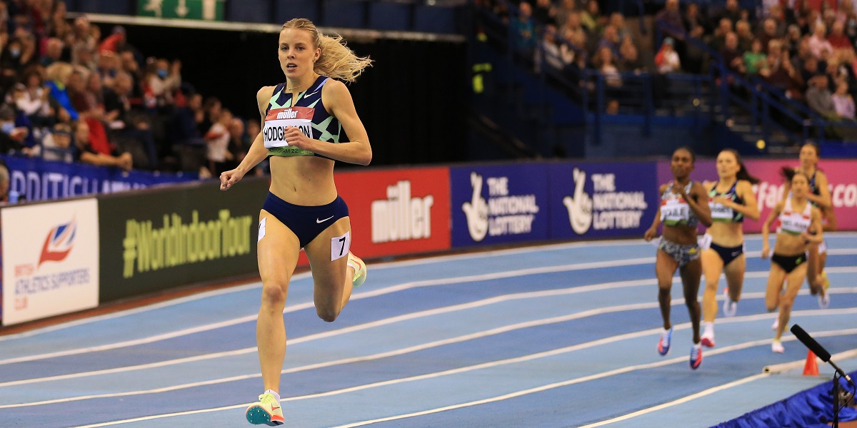 KEELY HODGKINSON BREAKS BRITISH INDOOR 800M RECORD IN FRONT OF BIRMINGHAM CROWD