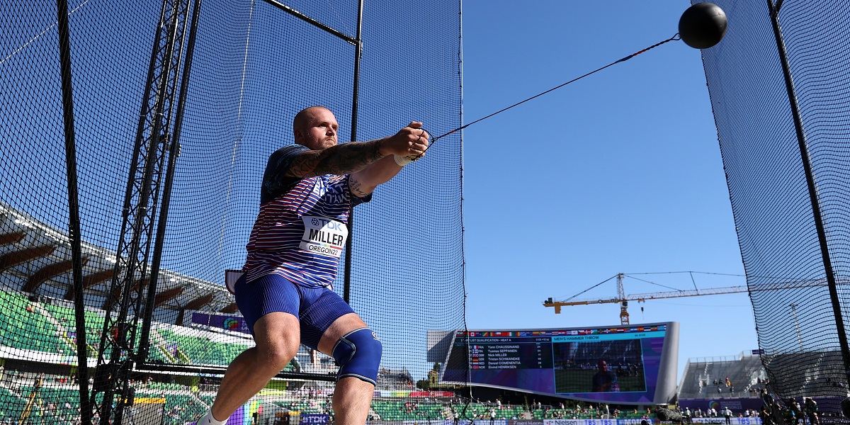 MILLER REACHES FOURTH WORLD FINAL IN THE MEN'S HAMMER