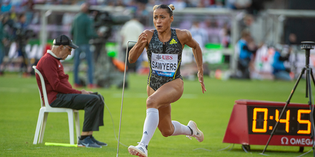 EURO INDOOR LONG JUMP CHAMPION JAZMIN SAWYERS TARGETS LONDON LANDING