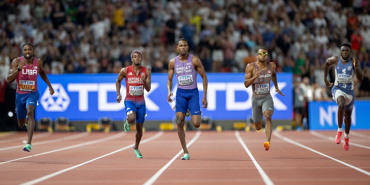 HUGHES FOURTH, NEITA FIFTH WITH PB & ASHER-SMITH SEVENTH IN WORLD 200M FINALS