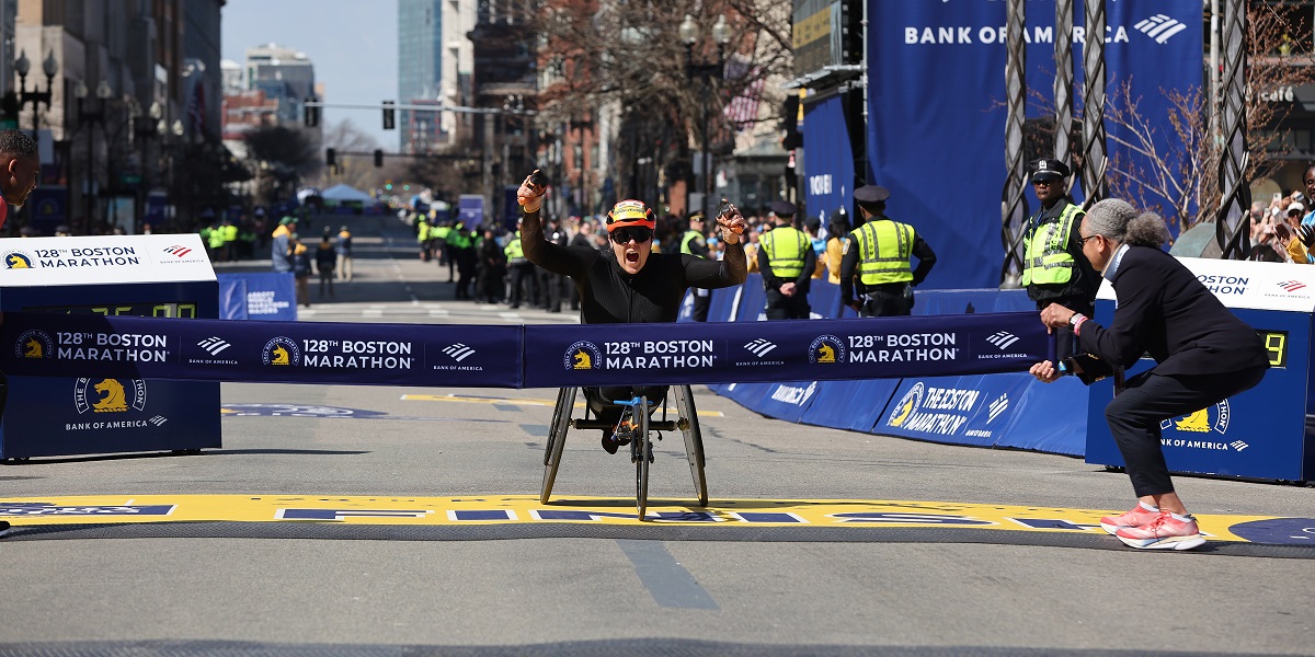 EDEN RAINBOW-COOPER MAKES HISTORY AT BOSTON MARATHON 